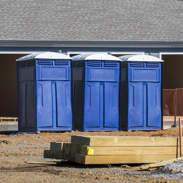 how can i report damages or issues with the portable toilets during my rental period in Seymour